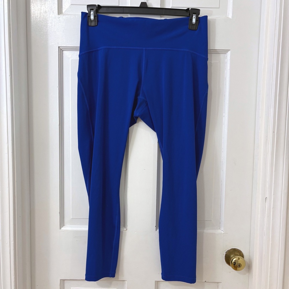 Lululemon Train Times Legging Wild Blueberry 12 Blue Luxtreme Mesh Crop Yoga 25"
